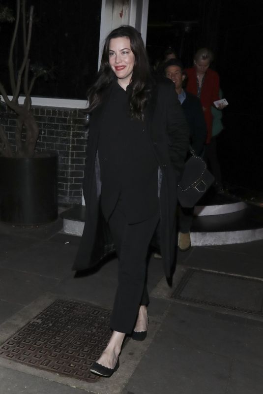 LIV TYLER Leaves Casa Cruz in London 01/11/2019
