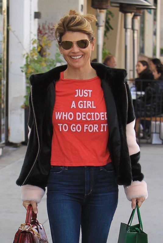 LORI LOUGHLIN Out Shopping in Beverly Hills 12/31/2018