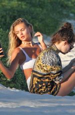LOTTIE and ELLA ROSS at a Beach in Tulum 01/13/2019