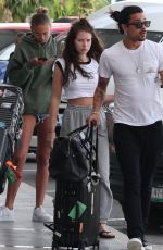 LOTTIE MOSS and ELLA ROSS at Airport in Cancun 01/15/2019