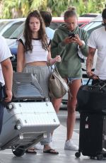 LOTTIE MOSS and ELLA ROSS at Airport in Cancun 01/15/2019