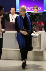 LUCY BOYNTON at LAX Airport in Los Angeles 01/14/2019