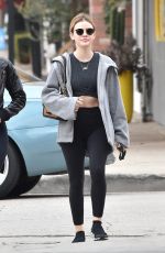 LUCY HALE Heading to a Gym in Studio City 01/05/2019