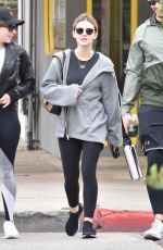 LUCY HALE Heading to a Gym in Studio City 01/05/2019