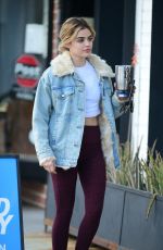 LUCY HALE Heading to the a Gym in Los Angeles 01/06/2019