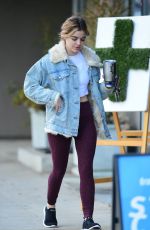 LUCY HALE Heading to the a Gym in Los Angeles 01/06/2019