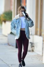 LUCY HALE Heading to the a Gym in Los Angeles 01/06/2019