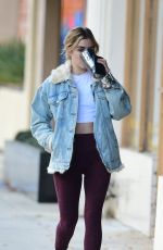 LUCY HALE Heading to the a Gym in Los Angeles 01/06/2019