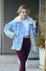 LUCY HALE Heading to the a Gym in Los Angeles 01/06/2019