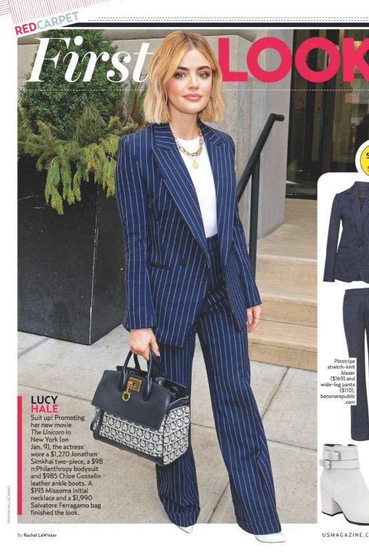 LUCY HALE in US Weekly, February 2019