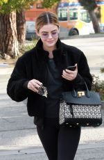 LUCY HALE Out for Ice Coffee in Studio City 01/11/2019