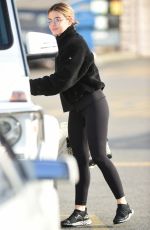 LUCY HALE Out for Ice Coffee in Studio City 01/11/2019