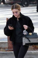 LUCY HALE Out for Ice Coffee in Studio City 01/11/2019
