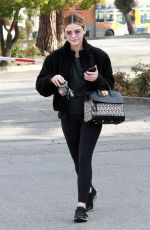 LUCY HALE Out for Ice Coffee in Studio City 01/11/2019