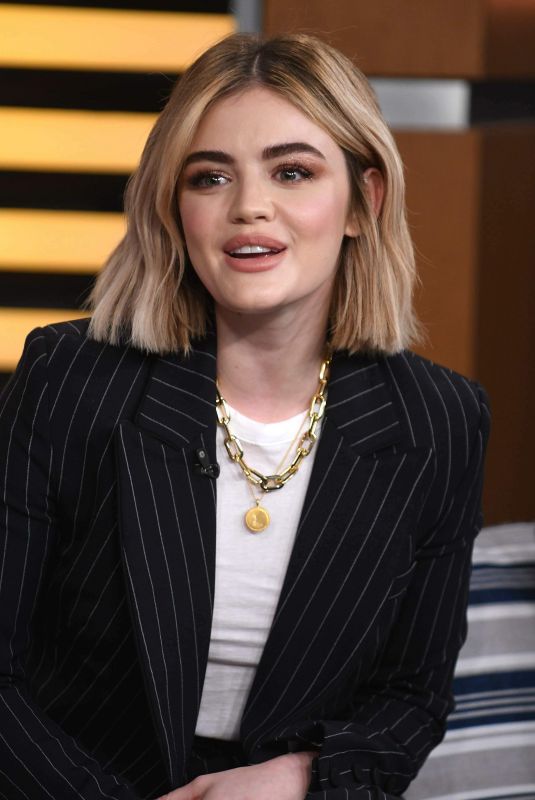 LUCY HALE Promotes Her Charity Campaign at Good Day New York 01/09/2019
