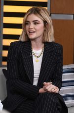 LUCY HALE Promotes Her Charity Campaign at Good Day New York 01/09/2019