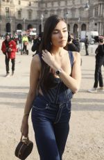 MADISOIN BEER Arrives at Off White Fashion Show in Paris 01/16/2019