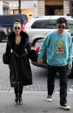 MADISON BEER and Zack Bia Leaves Amiri Fashion Show in Paris 01/18/2019