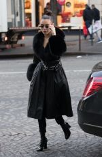 MADISON BEER and Zack Bia Leaves Amiri Fashion Show in Paris 01/18/2019