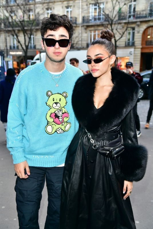 MADISON BEER and Zack Bia Leaves Amiri Fashion Show in Paris 01/18/2019