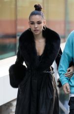 MADISON BEER and Zack Bia Leaves Amiri Fashion Show in Paris 01/18/2019