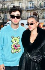 MADISON BEER and Zack Bia Leaves Amiri Fashion Show in Paris 01/18/2019