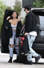 MADISON BEER in Ripped Jeans Out in Beverly Hills 01/13/2019