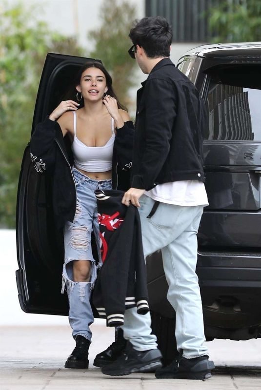 MADISON BEER in Ripped Jeans Out in Beverly Hills 01/13/2019