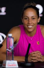 MADISON KEYS at 2019 Australian Open Press Conference in Melbourne 01/15/2019