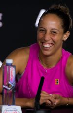MADISON KEYS at 2019 Australian Open Press Conference in Melbourne 01/15/2019