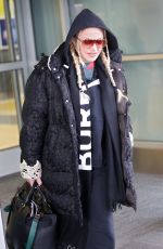 MADONNA Arrives at JFK Airport in New york 01/28/2019