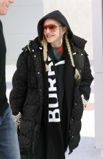 MADONNA Arrives at JFK Airport in New york 01/28/2019