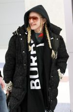 MADONNA Arrives at JFK Airport in New york 01/28/2019
