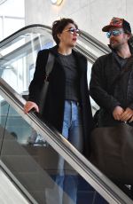 MAGGIE GYLLENHAAL at LAX Airport in Los Angeles 01/11/2019