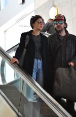 MAGGIE GYLLENHAAL at LAX Airport in Los Angeles 01/11/2019