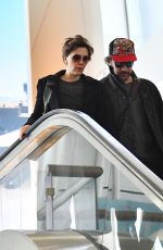 MAGGIE GYLLENHAAL at LAX Airport in Los Angeles 01/11/2019