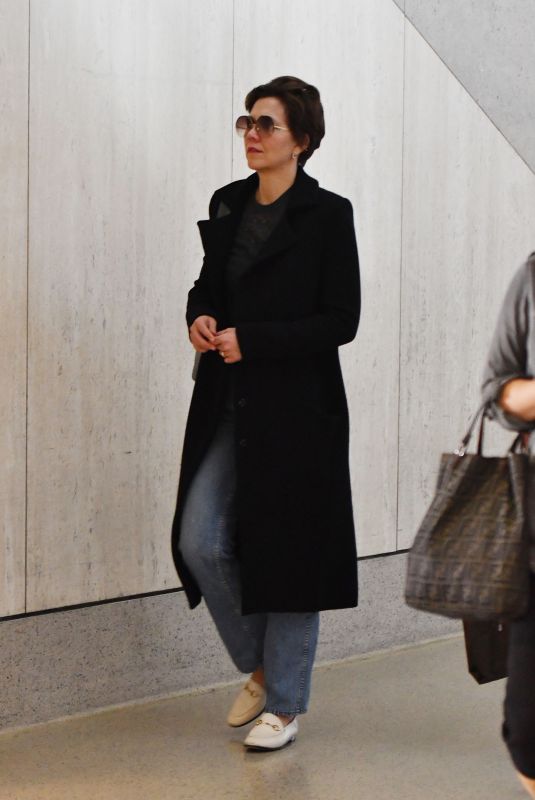 MAGGIE GYLLENHAAL at LAX Airport in Los Angeles 01/11/2019