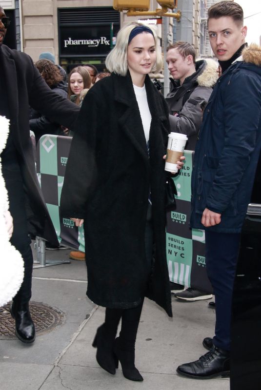 MAIA MITCHELL Arrives at Build Series in New York 01/29/2019