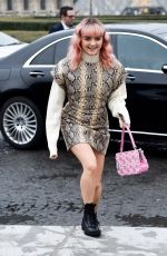 MAISIE WILLIAMS Arrives at Kenzo Fashion Show at PFW in Paris 01/20/2019