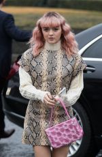 MAISIE WILLIAMS Arrives at Kenzo Fashion Show at PFW in Paris 01/20/2019