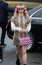 MAISIE WILLIAMS Arrives at Kenzo Fashion Show at PFW in Paris 01/20/2019