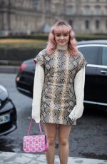 MAISIE WILLIAMS Arrives at Kenzo Fashion Show at PFW in Paris 01/20/2019