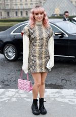 MAISIE WILLIAMS Arrives at Kenzo Fashion Show at PFW in Paris 01/20/2019