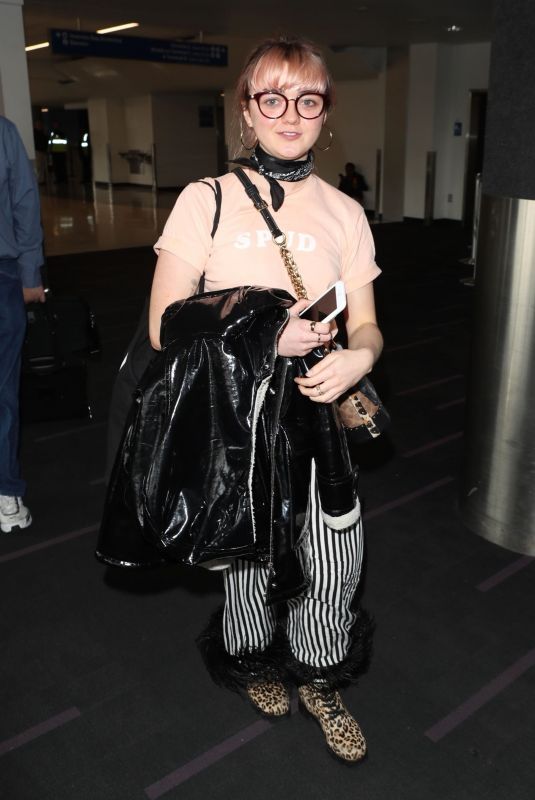 MAISIE WILLIAMS at LAX Airport in Los Angeles 01/28/2019