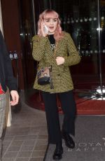 MAISIE WILLIAMS at Royal Monceau Hotel in Paris 01/20/2019