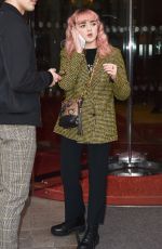 MAISIE WILLIAMS Leaves Royal Monceau Hotel in Paris 01/20/2019