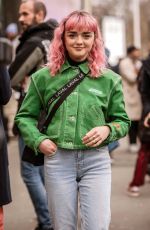 MAISIE WILLIAMS Out and About in Paris 01/15/2019