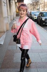 MAISIE WILLIAMS Out and About in Paris 01/16/2019