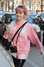 MAISIE WILLIAMS Out and About in Paris 01/16/2019