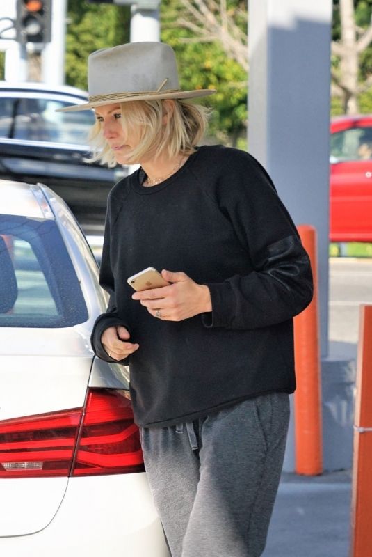 MALIN AKERMAN at a Gas Station and Out Shopping in Los Angeles 12/31/2018
